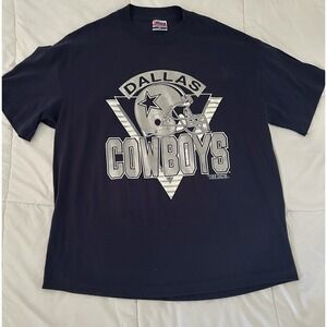 Vintage Dallas Cowboys 90's Trench Ultra T-shirt Made In USA Size XL NFL Rare